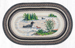 Earth Rugs OP-313 Loons Oval Patch 3`x5`
