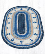 Earth Rugs OP-443 Anchor Oval Patch 3`x5`