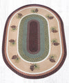 Earth Rugs OP-81 Pinecone Oval Patch 4`x6`