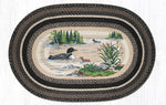 Earth Rugs OP-313 Loons Oval Patch 4`x6`