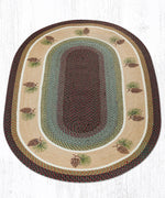 Earth Rugs OP-81 Pinecone Oval Patch 5`x8`