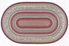 Earth Rugs OP-390 Cranberries Oval Patch 5`x8`