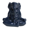 Sagebrook Home 15431-01 Ceramic, 7" Yoga Elephant, Navy Blue