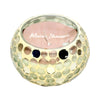 Sagebrook Home 80251-03 4" 10 Oz Spiced Pear Mosaic Candle, Champagne