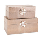 IMAX Worldwide Home Marcela Lidded Boxes - Set of 2