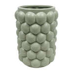 Sagebrook Home 18635-03 Ceramic, 7" Bubble Vase, Cucumber