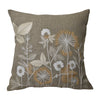 Sagebrook Home 60036 20X20" Cotton, Wild Flowers Hand Embroidery Decora