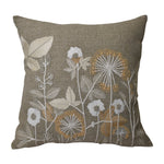 Sagebrook Home 60036 20X20" Cotton, Wild Flowers Hand Embroidery Decora