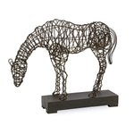 IMAX Worldwide Home CKI Anatole Woven Horse Statuary