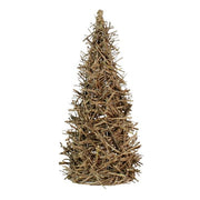 Benzara Wooden Rustic Accent Decor with Cork Branch Tree Design, Small, Brown