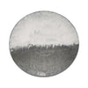 Benzara Dual Tone Metal Disk Design Wall Decor with Textured Details, Gray