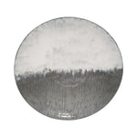 Benzara Dual Tone Metal Disk Design Wall Decor with Textured Details, Gray