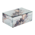 Sagebrook Home 16789-03 Wood, 8X5 Abstract Box, Black/Gold