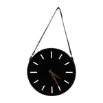 Sagebrook Home 17201 Metal, 14" Wall Clock, Black