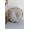 Kalalou NRV1369 Round Box Cushion, Brown Ticking