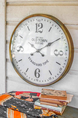 Vintage Old Town Wall Clock – 23.5