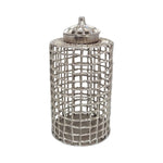 Sagebrook Home 18453-03 Metal, 18" Lidded Jar, Silver
