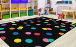 Flagship Carpets CA2019 Just Teach Rainbow Polka Dots Rug