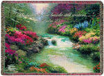 Manual Woodworkers 50 x 60-Inch Tapestry Religious Throw with Verse, Beside Still Waters