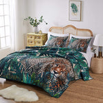 Greenland Home Jungle Cat GL-2008BMSK 3-Piece King/Cal King Quilt Set