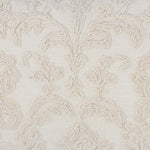 Benzara Rectangular Hand Embroidered Fabric Throw Pillow, White