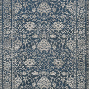 Benzara Machine Woven Fabric Rug with Floral Vine Pattern, Medium, Brown and Gray