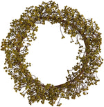 Nearly Natural W1145 20`` Autumn Gypsophila Artificial Wreath
