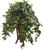 Nearly Natural 8239 34" Artificial Green Ivy Plant in Stand Planter