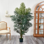 Nearly Natural 5261 7' Green Paradise Palm Tree in Pot