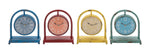 Benzara The Unique Metal Desk Clock 4 Assorted