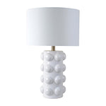 Sagebrook Home 51262 Ceramic 22" Bubble Table Lamp, White