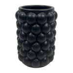 Sagebrook Home 18635-02 Ceramic, 7" Bubble Vase, Black