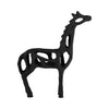 Sagebrook Home 17772-02 Metal, 13", Giraffe Illusion Sculpture, Black