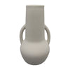 Sagebrook Home 17414-05 Ceramic, 8" Vase W/Handles, Cotton