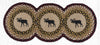 Earth Rugs TCP-19 Black Moose Printed Tri Circle Runner