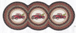 Earth Rugs TCP-530 Christmas Truck Printed Tri Circle Runner