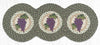 Earth Rugs TCP-575 Grapes Printed Tri Circle Runner