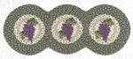 Earth Rugs TCP-575 Grapes Printed Tri Circle Runner