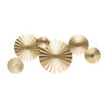 Sagebrook Home 18066 Metal, 27" Fan Wall Decor, Gold Wb