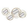 Sagebrook Home 18073 Metal 41" Mirrored Loops Wall Decor, Gold Wb