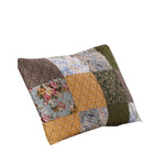 Benzara Austin 36 x 20 Cotton King Pillow Sham with Floral and Paisley Print, Multicolor