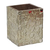 Sagebrook Home 18669 3X4 Mosaic Pencil Cup, Champagne
