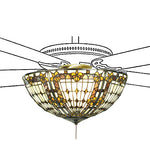 Meyda Lighting 97657 16"W Fleur-de-lis Fan Light Fixture