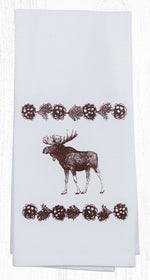 Earth Rugs T-19 Moose Cotton Tea Towels 20``x28``