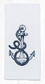 Earth Rugs T-443 Anchor Cotton Tea Towels 20``x28``