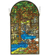Meyda Lighting 98255 16"W X 30"H Tiffany Waterbrooks Stained Glass Window Panel