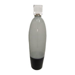 Sagebrook Home 18496-02 Glass, 38" Vase Acrylic Detail, 2-Tone White