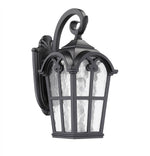 Chloe Lighting CH22009BK15-OD1 Galvani Transitional 1 Light Black Outdoor Wall Sconce 15`` Height