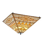 Meyda Lighting 99018 30" Square Valencia Mission Flushmount Ceiling Fixtures