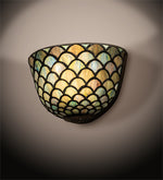 Meyda Lighting 99197 8" Wide Fishscale Wall Sconce